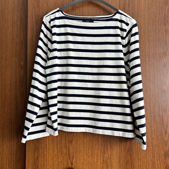 J.Crew Classic mariner cloth boatneck T shirt in stripe, Med - Picture 5 of 8